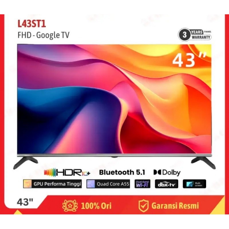 LED TV Changhong 43" Google TV  L43ST1 /  Google TV changhong 43inch L43ST1