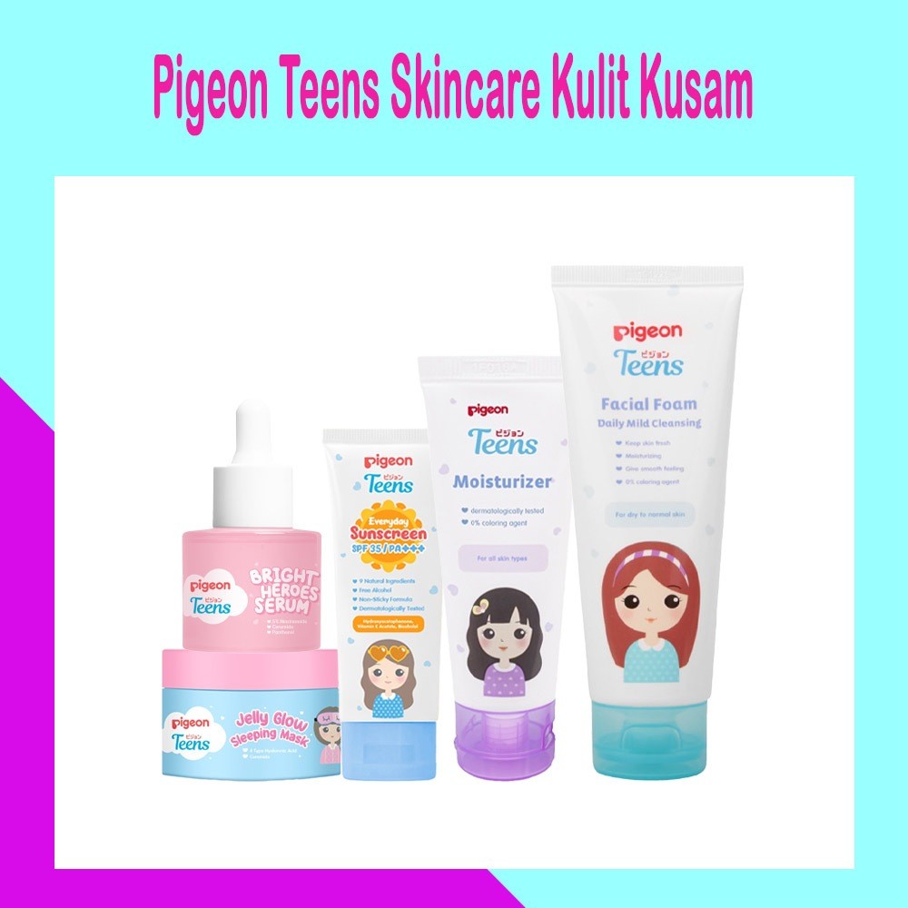 Paket Pigeon Teens Skincare Kulit Kusam