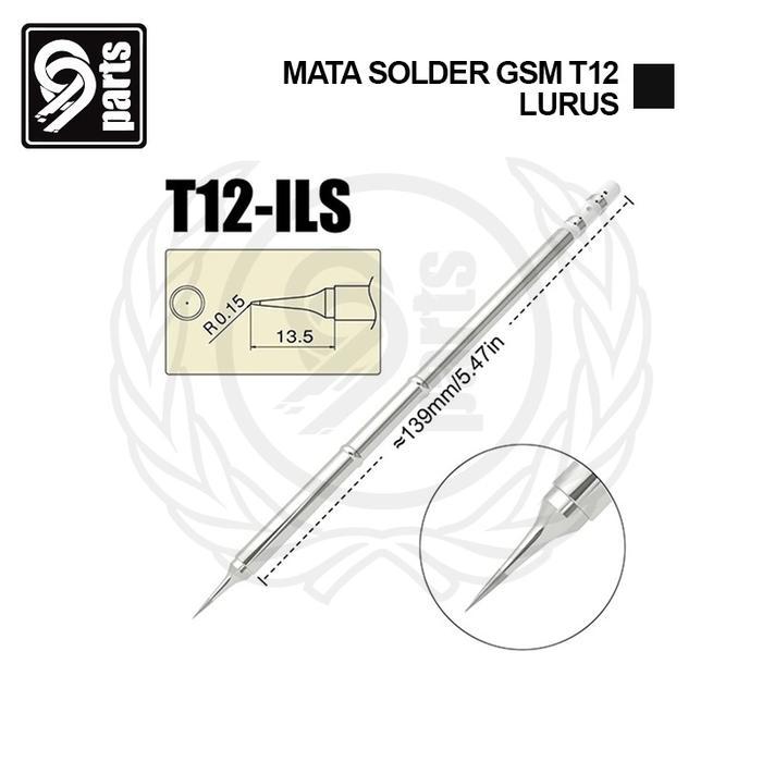 Mata Solder Gsm Source T12 Lurus / Mata Solder T12 Bengkok / Mata Solder T12 Pisau - LURUS
