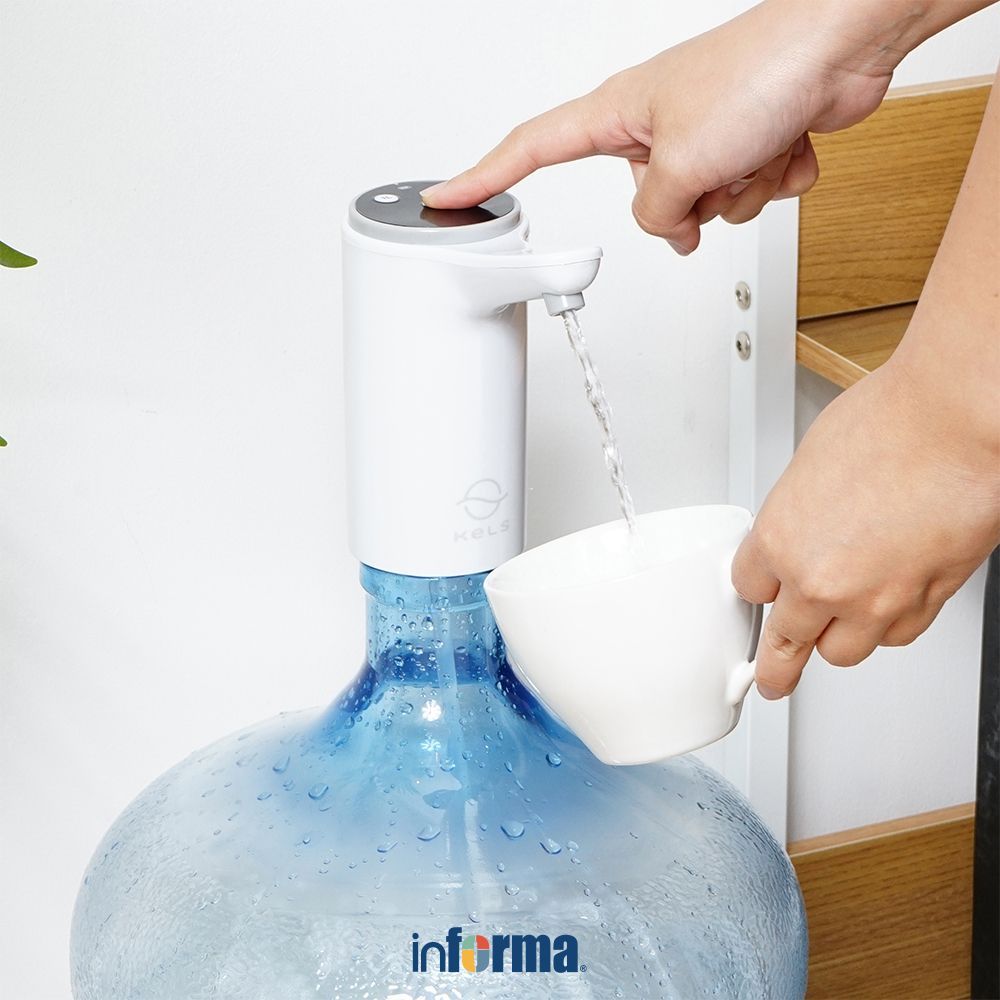 Informa Kels Silva Pompa Air Galon - Putih Galonan Keran Galon Pompa Air Minum Galon Air Isi Ulang A