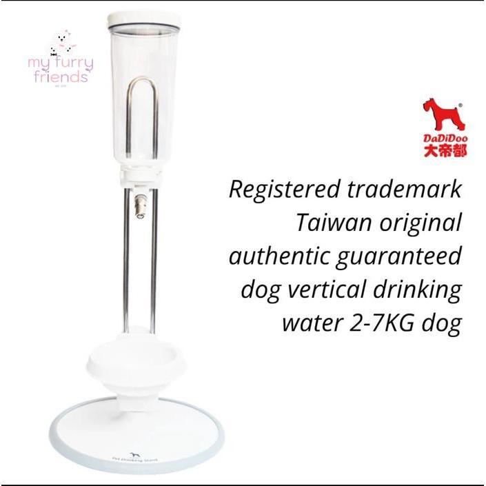 Dadidoo pet drinking stand tempat botol minum water dispenser anjing - Putih