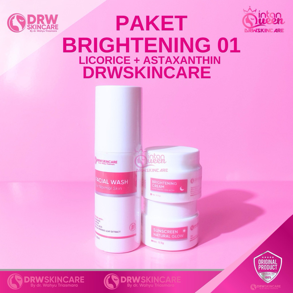 DRW Skincare Paket  Flek Hitam Brightening Cream 01 02 03 Kusam Melasma