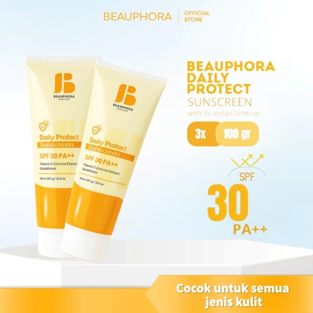 Dhesister•Beauphora Sunscreen 3x Tone Up Whitening Day Cream