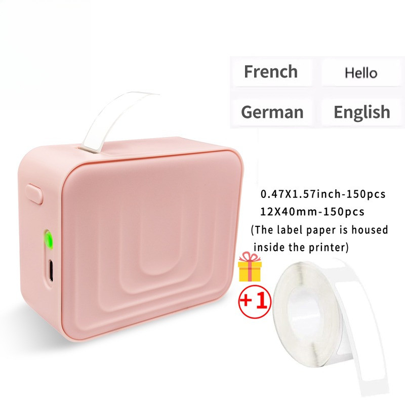 Marklife Label Printer M1 D110 Pink Bluetooth Inkless Sticker Printer Maker For Office Kitchen Schoo