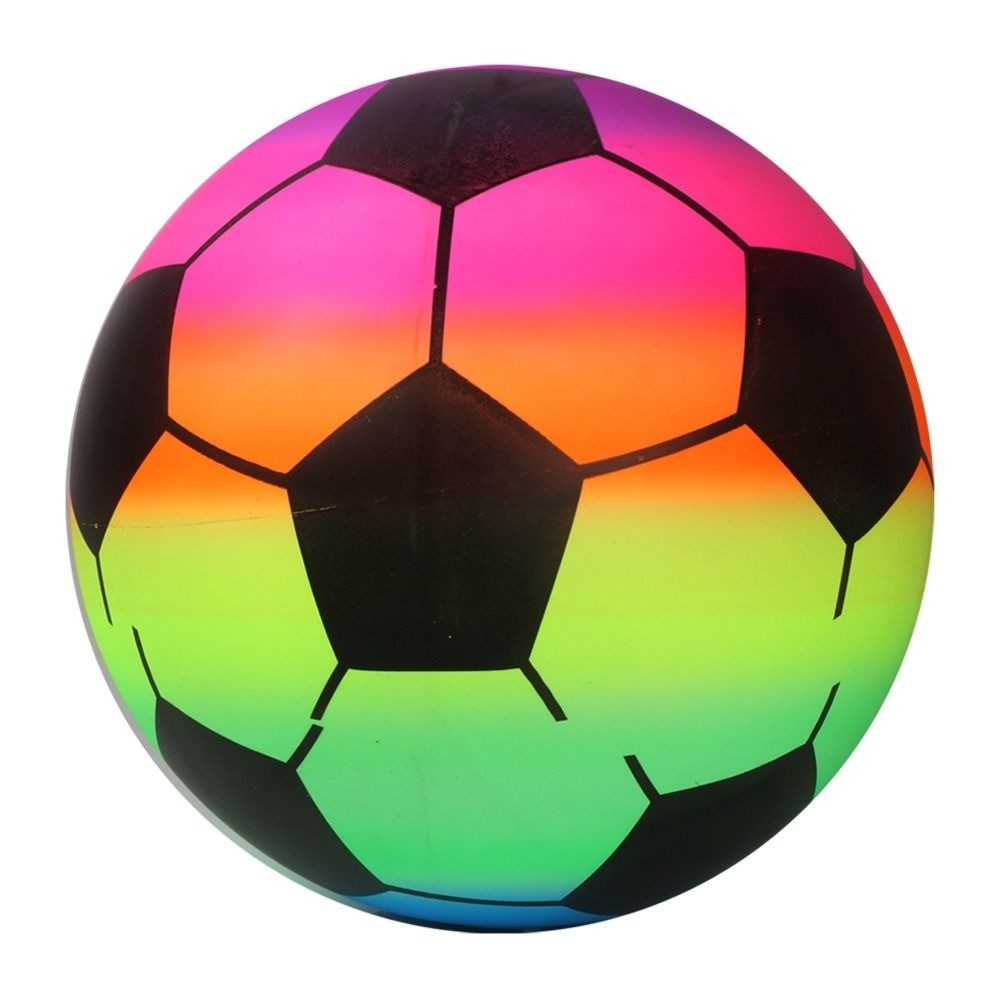 Durable 22cm Inflatable Beach Ball PVC Giant Rainbow Beach Ball Thickened Beach Volleyball Outdoor