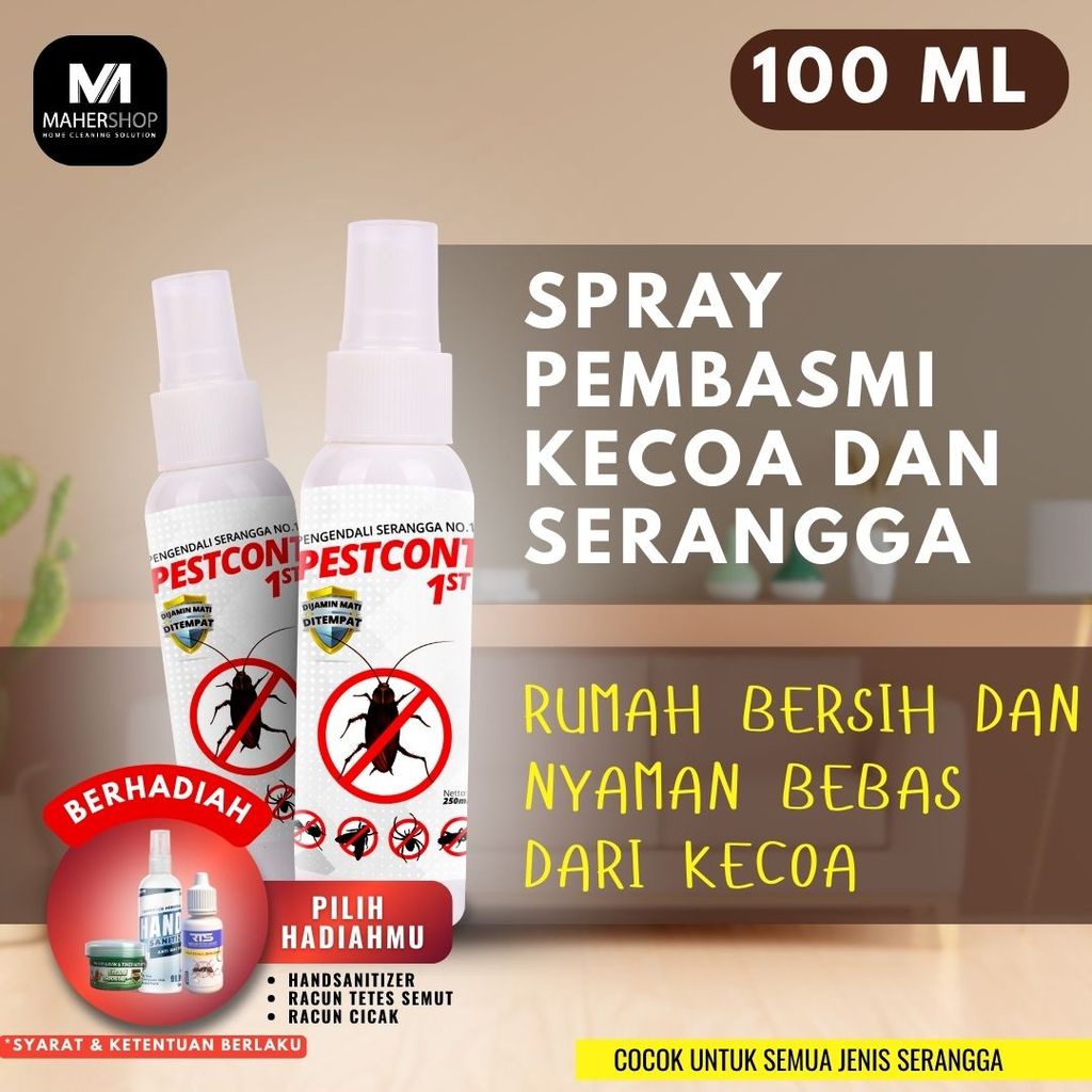 Pestcont obat racun pengendali serangga kecoa, racun kecoa, serangga rumah, obat anti serangga kecoa
