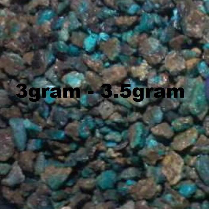 Batu Bacan Doko Campur Palamea 3gr-3.5gr dominan HITAM asli natural, batu yang dikirim secara random