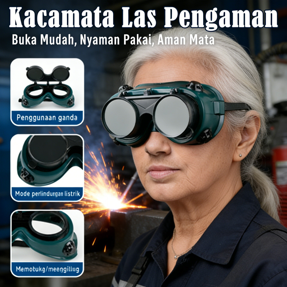 Kacamata las tahan benturan Kacamata las Kacamata las tahan debu Kacamata las Kacamata las listrik K