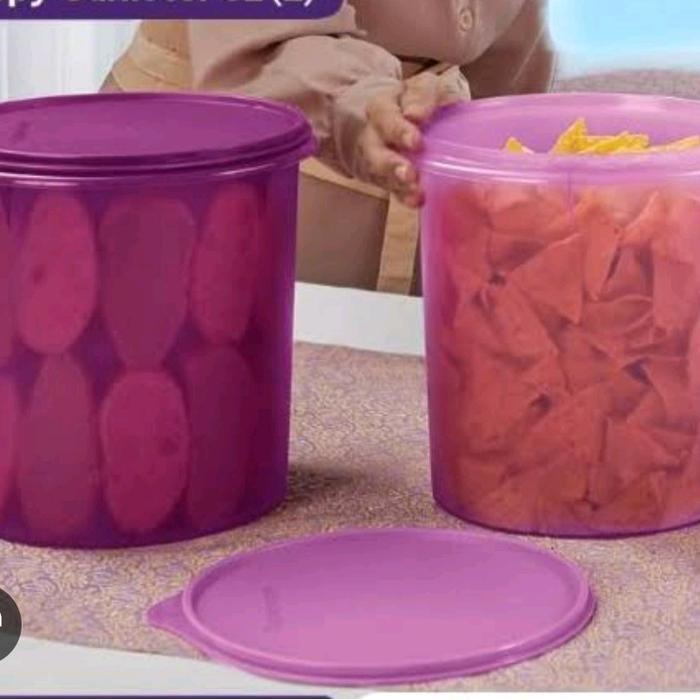 Crispy Canister 5L 1PC toples kerupuk Tupperware - ungu muda, 5L