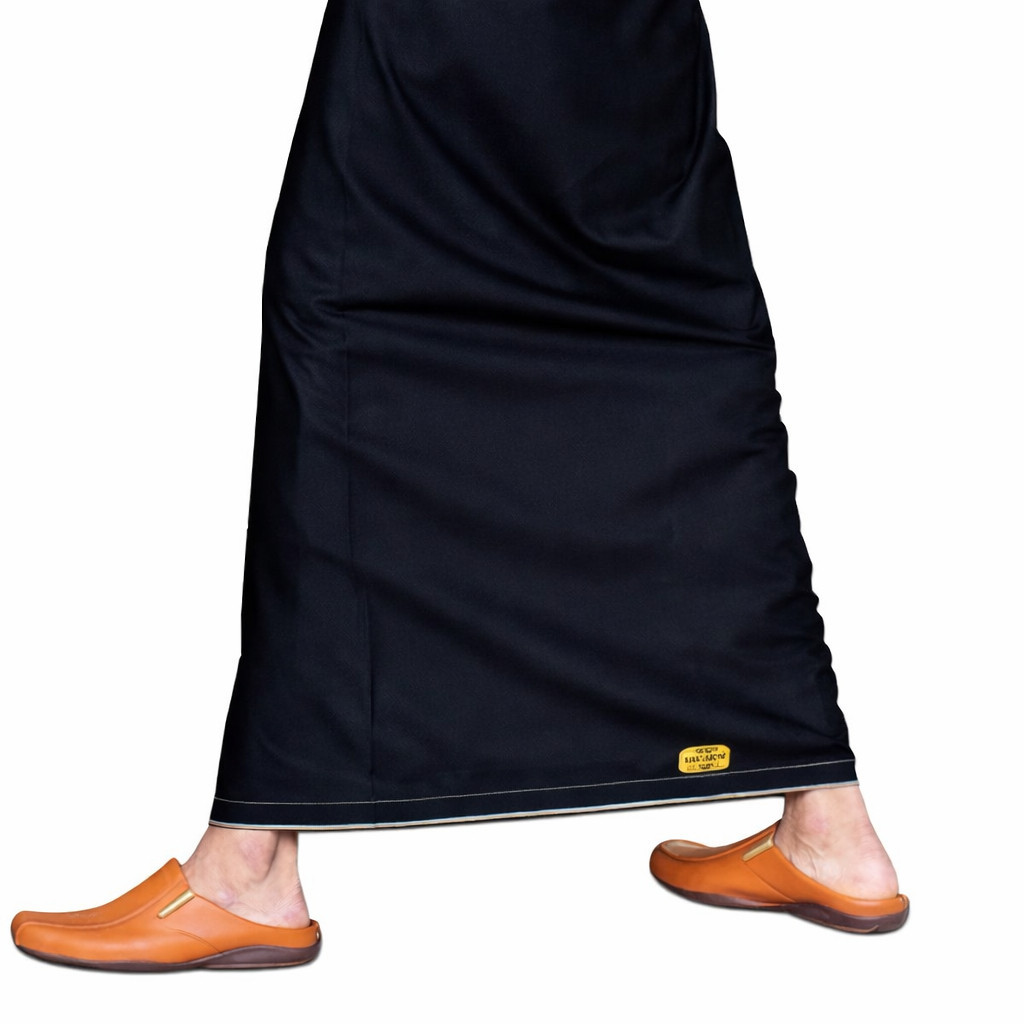 Sarung Wadimor Hitam Putih Polos Original Dewasa Tenun Sholat Pria Adem Nyaman Murah Grosir Ecer Mus