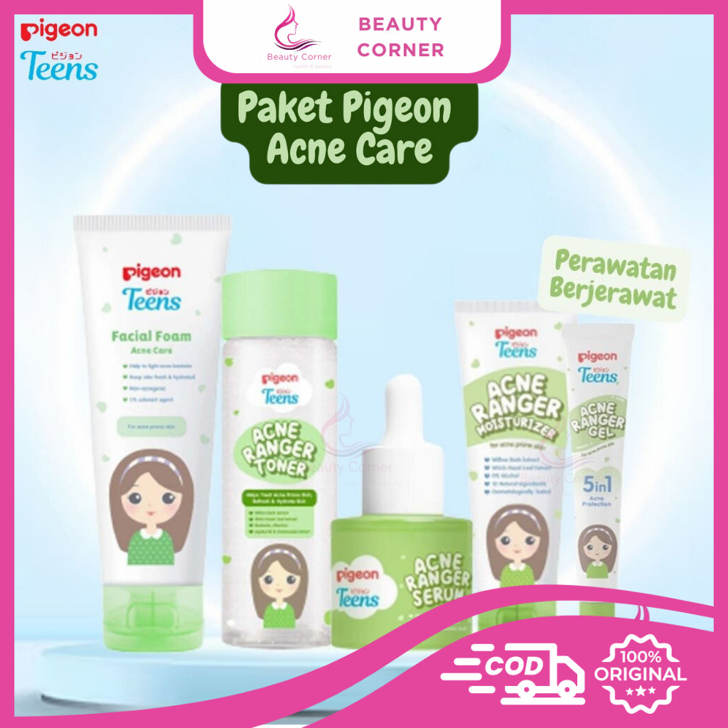 PAKET Pigeon Teens Acne Ranger  - Perawatan Berjerawat