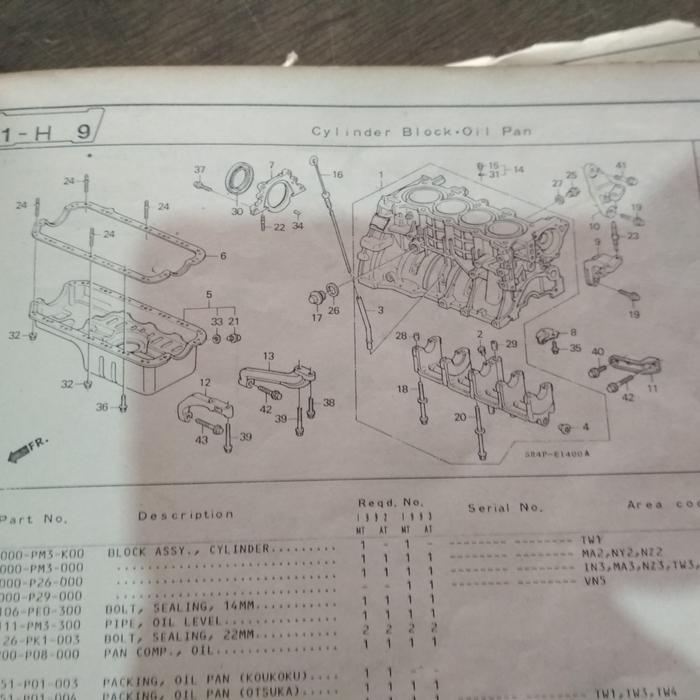 Buku katalog mobil Honda accord cm5 copian bekas pakai masih jelas quality