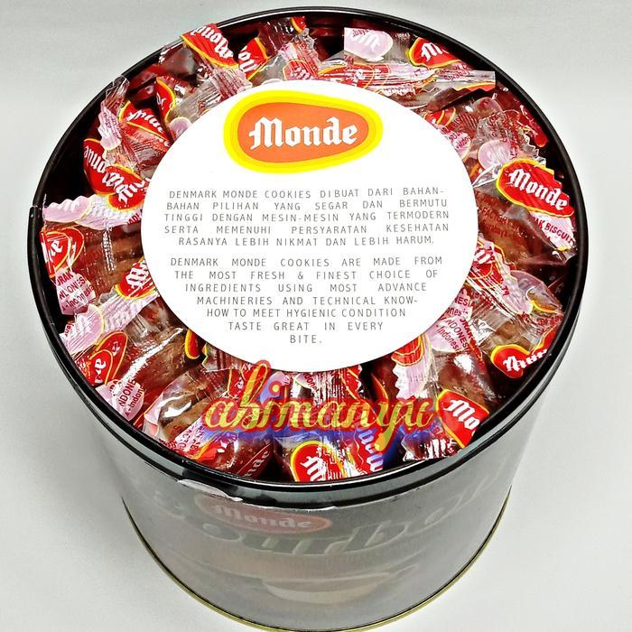 monde biskuit coklat bourbon kaleng 500 gram