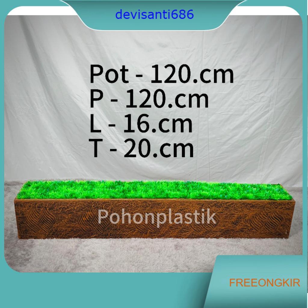 pot partisi persegi panjang 50cm - 75cm - 100cm - 120cm / Vas Bunga / pot kayu / pot panjang / pot p