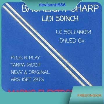 LAMPU BACKLIGHT STRIP SHARP 50INCH LC-50LE440M LC-50LE440 BL LC 50LE440M LC50LE440M LED lidi LC50LE4