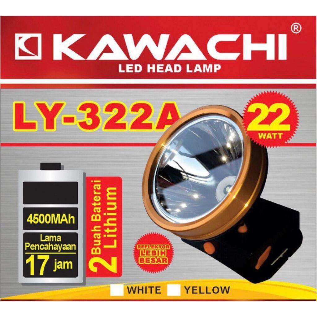 Kawachi Senter Kepala Cas 22Watt LY 322B