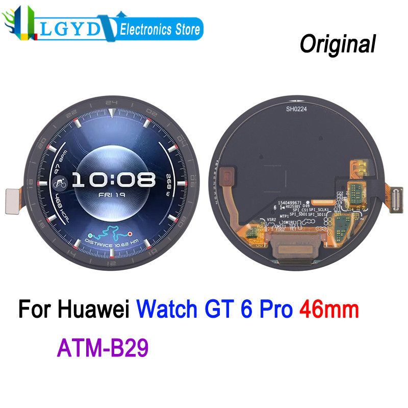 1.47-in AMOLED Screen For Huawei Wat GT 6 Pro 46mm, ATM-B29 Wat splay Tou Screen Repair Replacement 