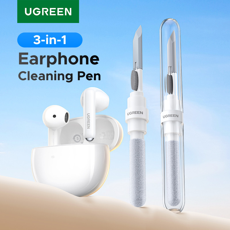 UGREEN Bluetooth Earphone Cleaning Tools for Airpods Pro Earbuds Case Cleaning Pen Bursh Kits for Sa