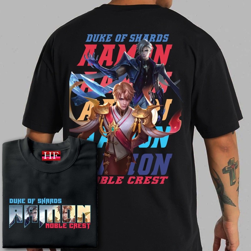 Aamon tshirt mobile legends shirt mlbb epic skin kaos Biasa/Uniseks/COD