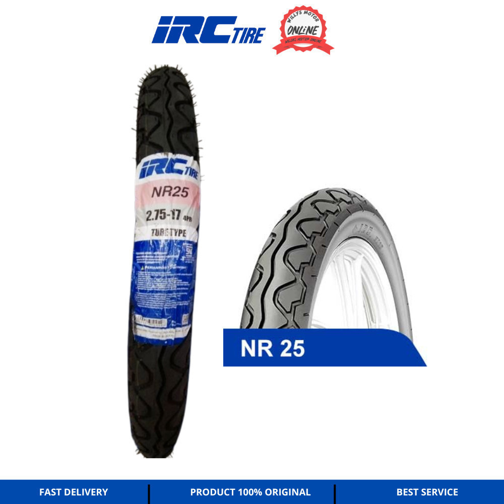 Ban Luar 275-17 NR25 TUBETYPE /IRC NR25 275-17 275-18 300-18 100/90-17 100/90-18