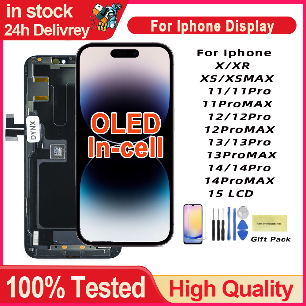 RJ Incell For iPhone X XR XS Max 11 12 Pro Max LCD splay gitizer Assembly For iPhone 15 13 14promax 