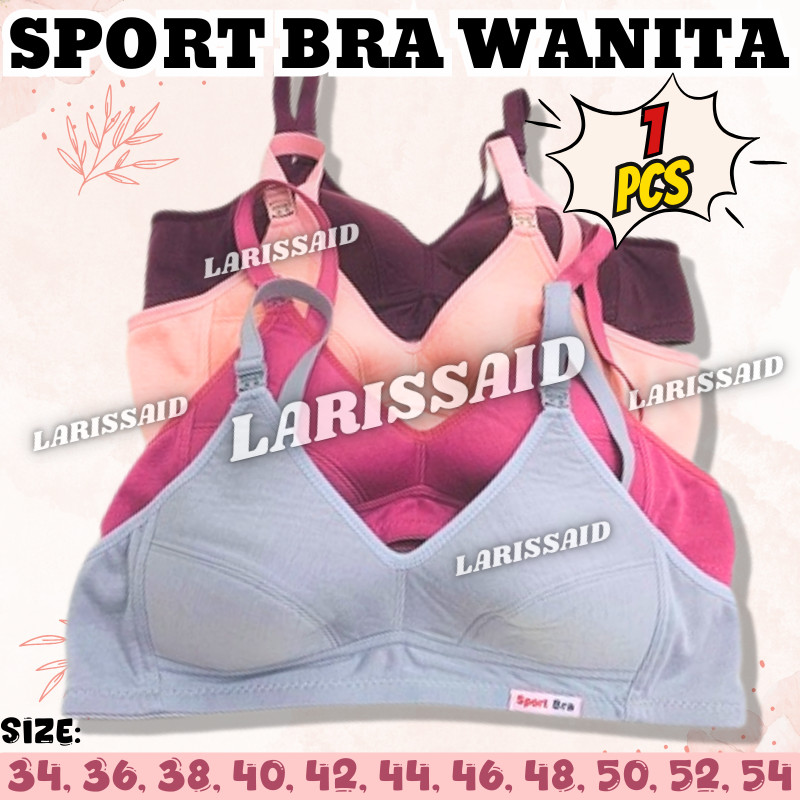 BRA SPORT BRA WANITA LORINA POLOS BRA GYM FITNESS BRA SENAM ZUMBA YOGA OLAHRAGA NON BUSA