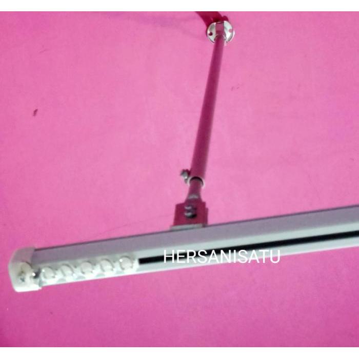 Hanger Plafon Gantungan Batang Gorden Ceiling Kotak Oval New Elite Rumah Sakit Klinik Ukuran Panjang