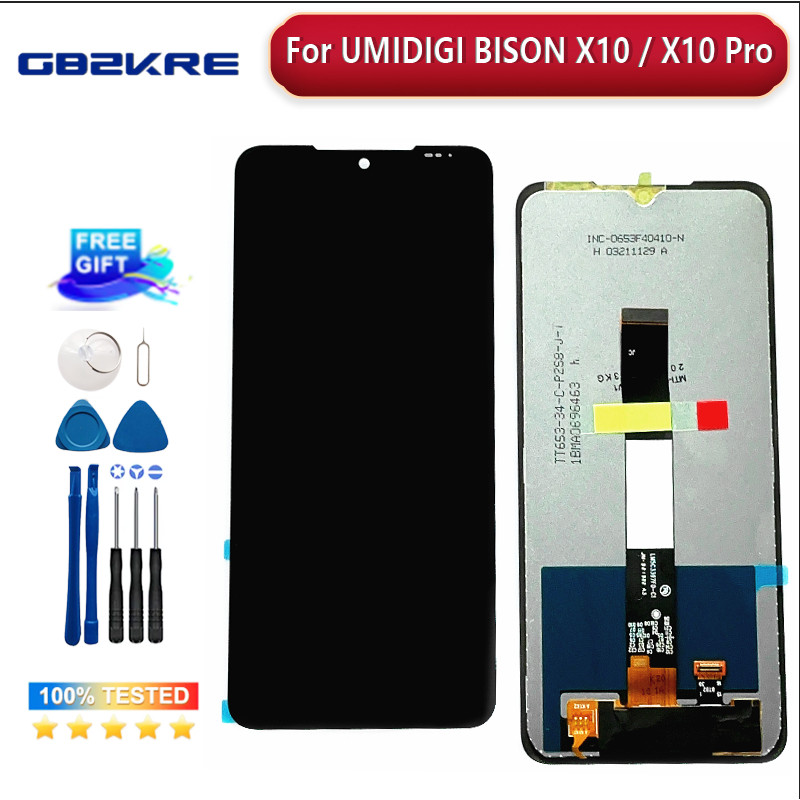 6.53" Original For UMIDIGI Bison X10 X20 LCD Display + Touch Screen Replacement Tested Well For Umid