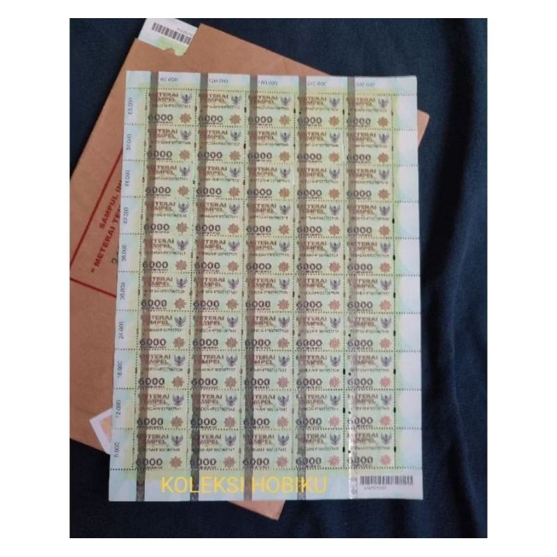 MTR14   MATERAI 6000 TAHUN 2015-2021 ORIGINAL GRESS/UNC/BARU