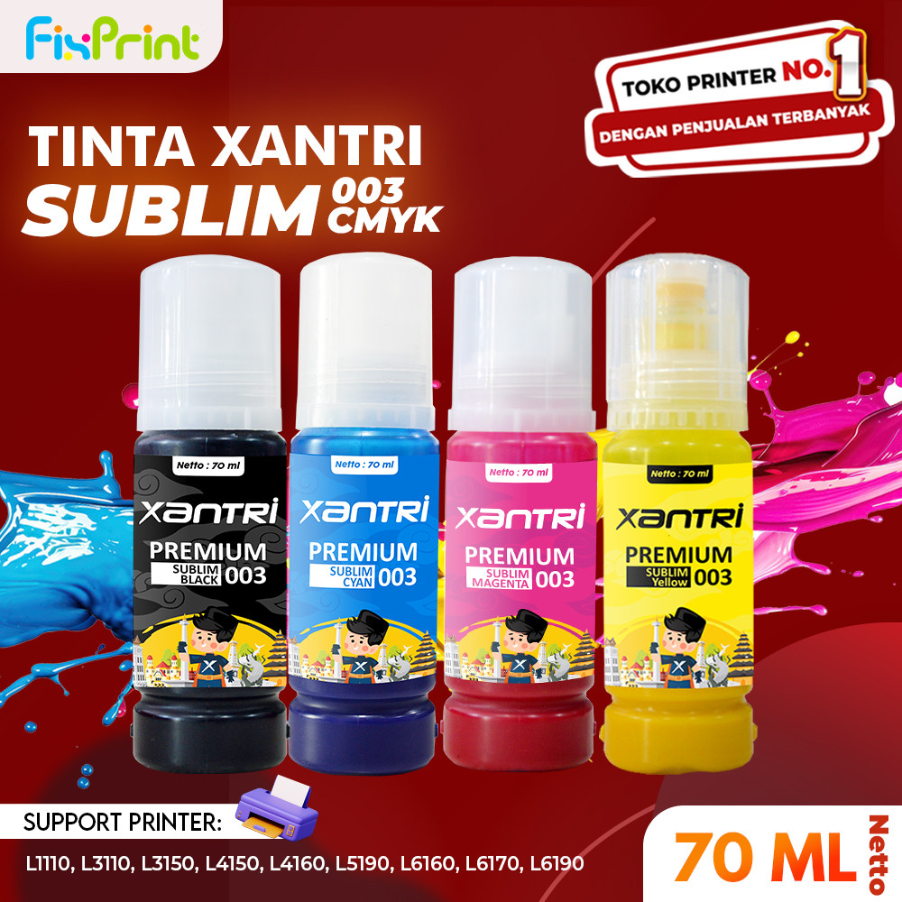 Tinta Sublim Sublimation Sublime Printer Epson L120 L1110 L310 l300 L210 L220 L350 L360 Black Color 