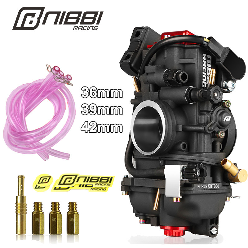 Nibbi Motorcycle Fcr36/39/42mm Racing Carburetor Fit For 2t/4stroke Ktm Yamaha Suzuki 250cc-500cc En
