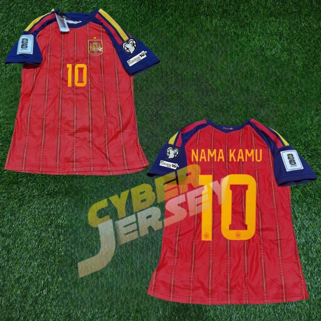 Jersey Bola Player Issue Spanyol Home Full Patch Piala Dunia 2026 Top Quality  BAJU SEPAKBOLA