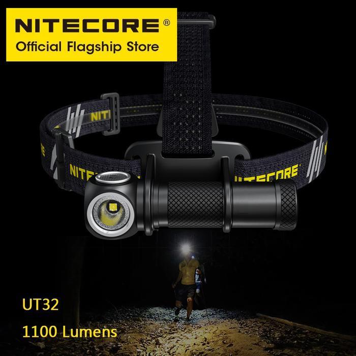 NITECORE Headlamp Senter Kepala LED CREE XHP35 HD 1800 Lumens Baterai 18650 Optik Digital Presisi 10