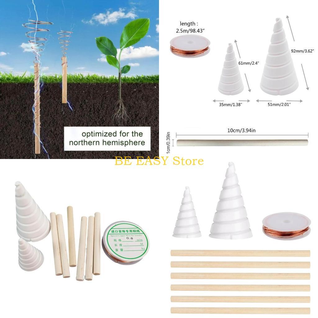 E28F Fibonaccis Coil Winng Jig for Electroculture Gardening Electroculture Garden