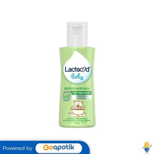 Lactacyd Baby Body & Hair Wash Extra Milky 60 Ml Botol