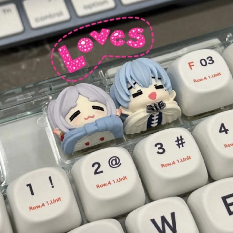 Frieren beyond Journey's End Resin Keycap Anime Meanical Keyboard Single ESC Key Personality Decorat