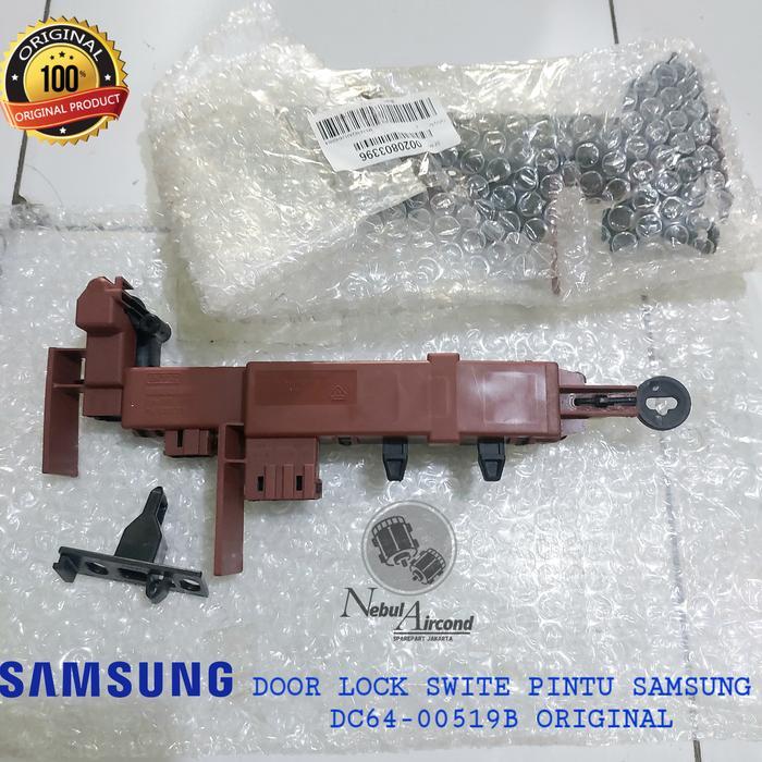 DOOR LOCK LATCH MESIN CUCI SAMSUNG FRONT LODING DC6400519D TYPE857 ORI TERBAIK...
