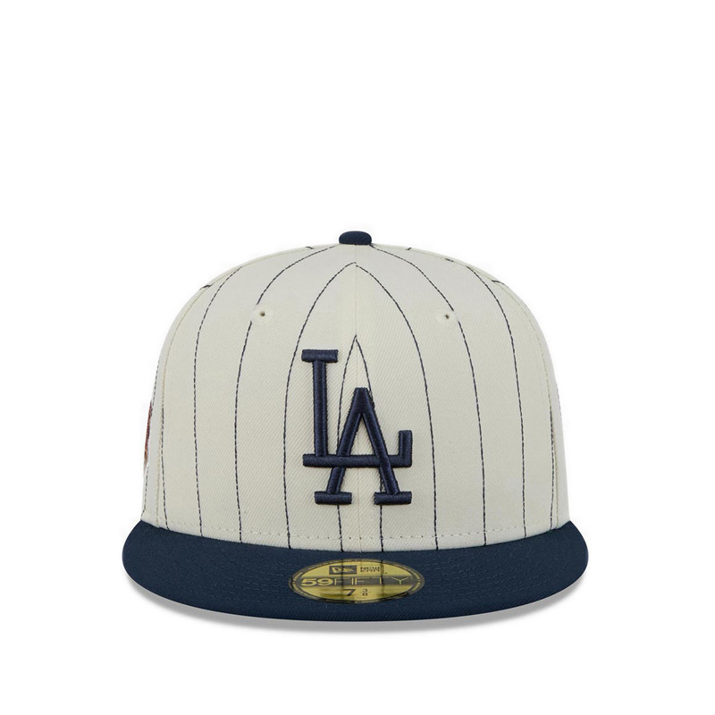 New Era 59FIFTY Pack-Stripes Los Angeles Dodgers Men's Caps-Chrome White