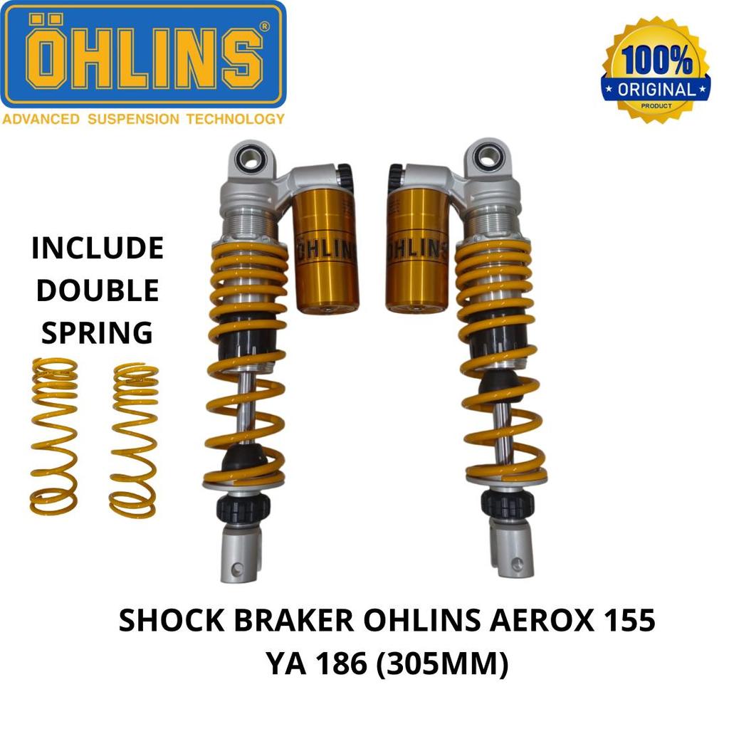 SHOCK BRAKER OHLINS AEROX 155 305mm | SHOCK BREAKER OHLINS FOR AEROX 155 | 100% ORIGINAL PRODUCT