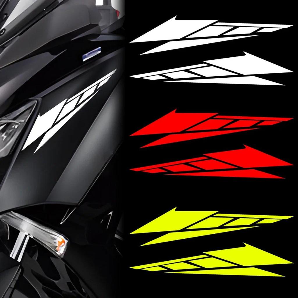 Motorcycle Front Fender Moto Side Body Head Tail Box Reflective Stickers Pegatinas Decal Accessories