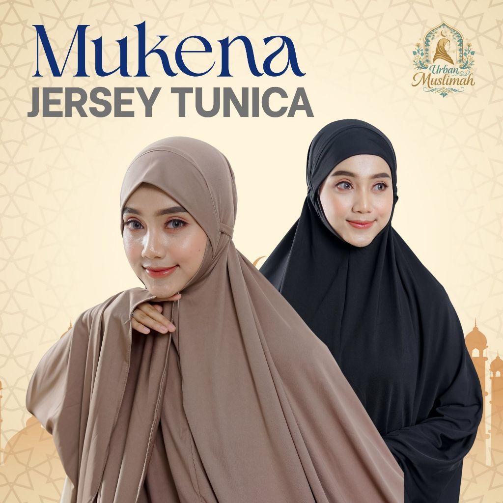 Mukena Jersey Tunica Premium Jumbo – Lembut, Adem & Anti Kusut Grade A