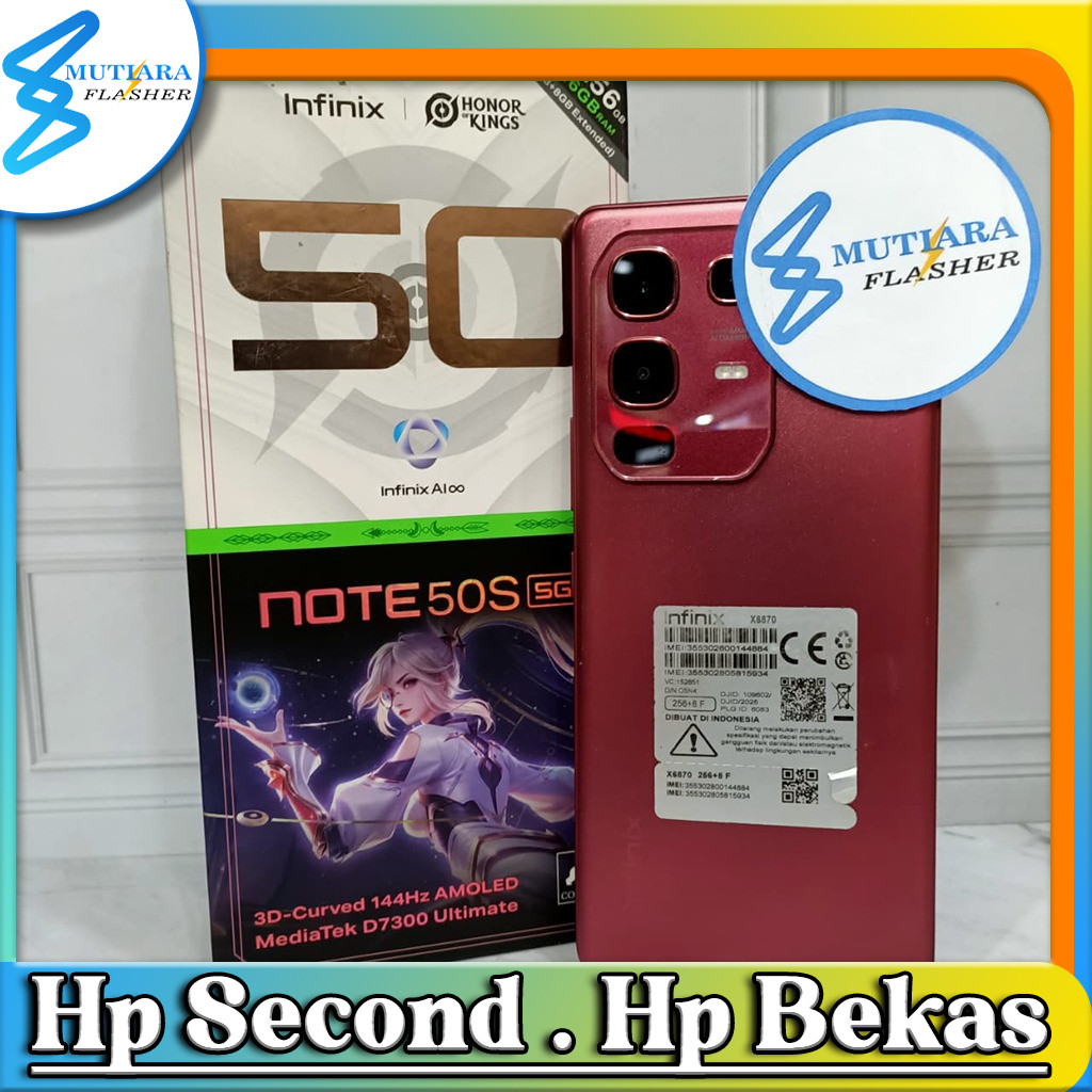 Infinix Note 50s Ram 8 Rom 256GB Second Original Flasher Store