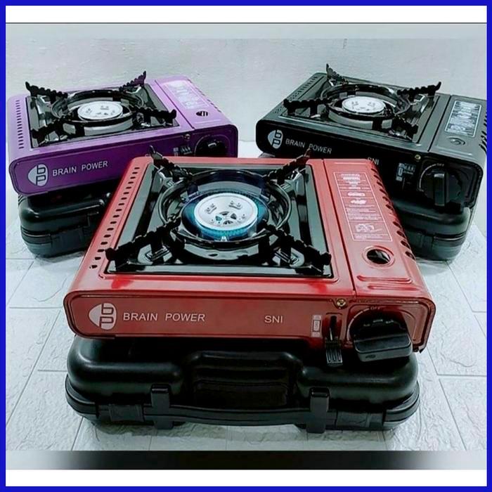 Kompor Gas Portable Mini Brain Power Alat Masak Kamping Praktis dan Mudah Dibawa