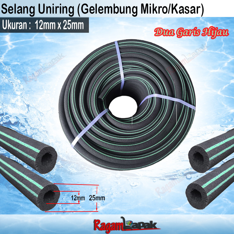 Selang Aerator Mikro Gelembung kasar Uniring 12*25 mm Selang Uniring 12x25mm Uniring Gelembung Kasar