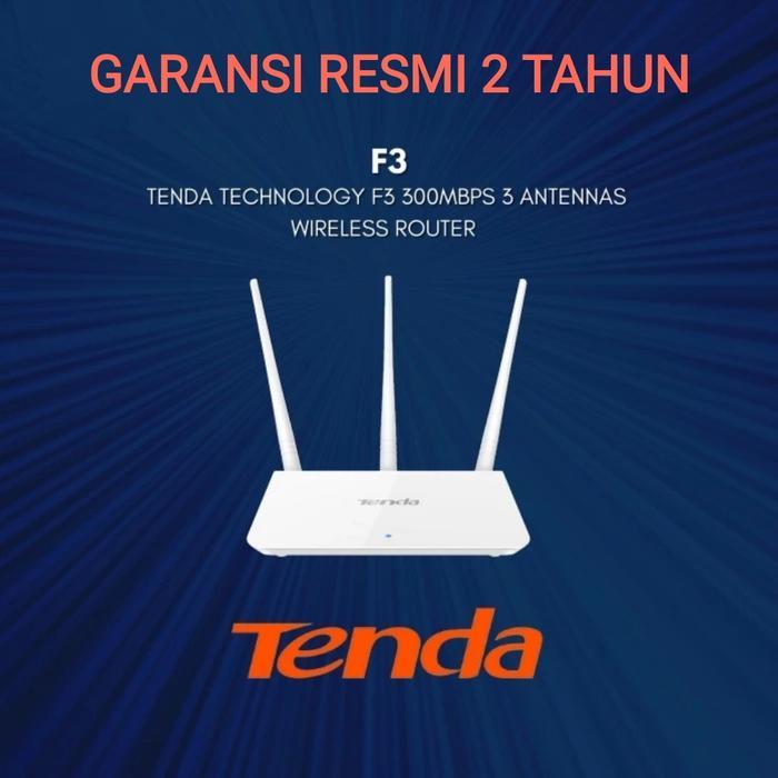 Tenda F3 Wireless Router 300Mbps 3 Antenas 5dBi Garansi Resmi 2 Tahun Penggunaan Mudah & Intuitif In