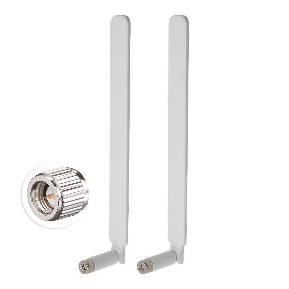 2PCS 4G LTE Wireless Router Antenna 2X 5dBi Signal Gain Antenna with SMA Connector for Huawei B310/B
