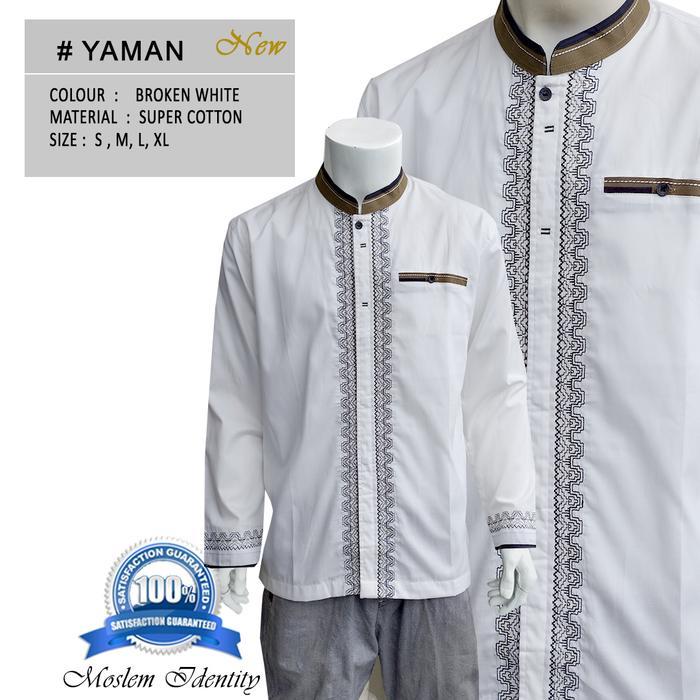 Baju Koko Best Seller, Baju Koko Lengan Panjang - Yaman, S