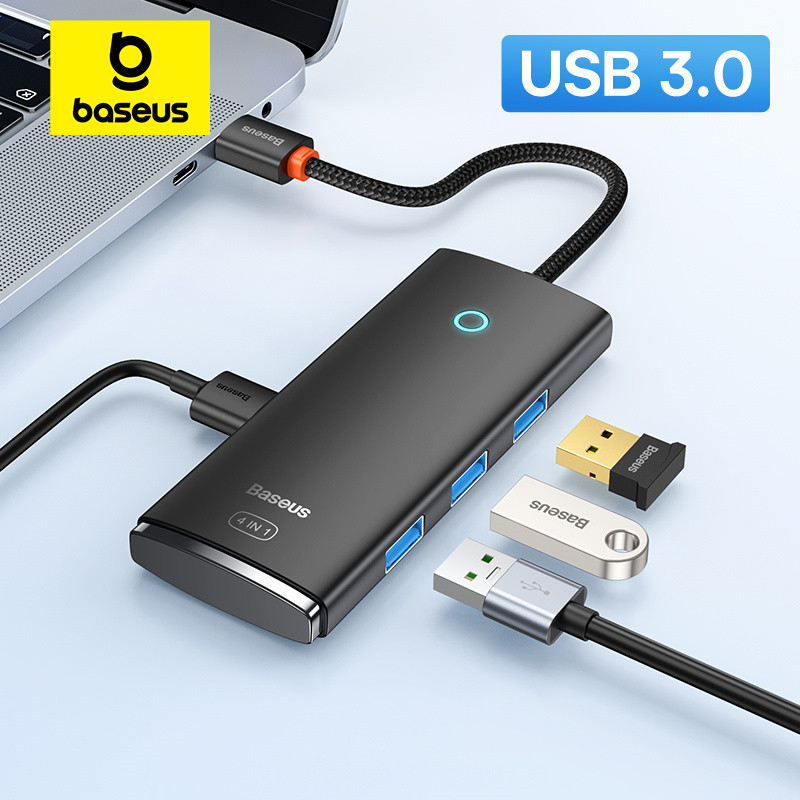 Baseus USB HUB 4 in 1 Expand Type C to Multi USB 3.0 Adapter for Computer Laptop Tablet Desktop PC C