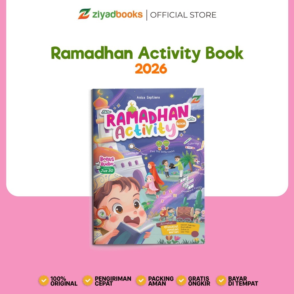 Buku Ramadhan Activity 2026 - Buku Kegiatan Ramadhan Anak SD TK - Buku Aktivitas Ramadhan Untuk Anak