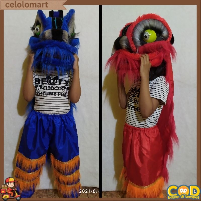TERLARIS Barongsai anak nyala / Barongsai anak / Mainan barongsai anak / Barongsai mainan anak / Lio
